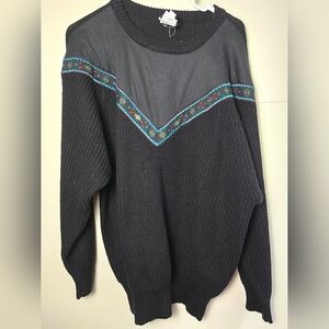 Vintage 90's Together! Western Style Pullover Sweater, Size XL